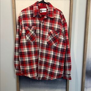 Grizzly - Vintage Red Plaid Men's Shirt